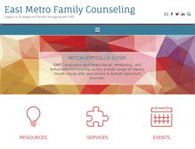 Tablet Screenshot of eastmetrofamilycounseling.com